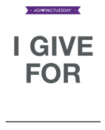 Giving Tuesday Unselfie